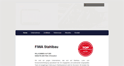 Desktop Screenshot of fiwa-stahlbau.at