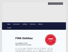 Tablet Screenshot of fiwa-stahlbau.at